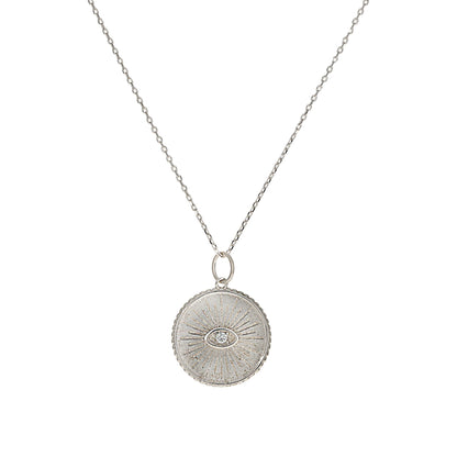 Wise Evil Eye Coin Necklace