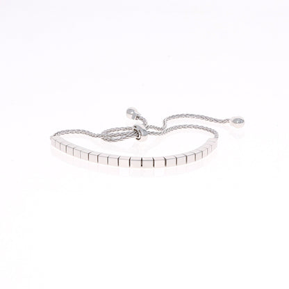 Silver Shiny Square Bracelet