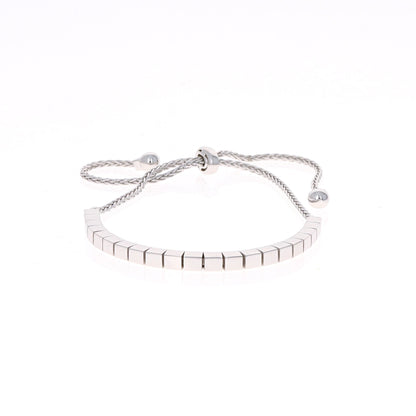 Silver Shiny Square Bracelet