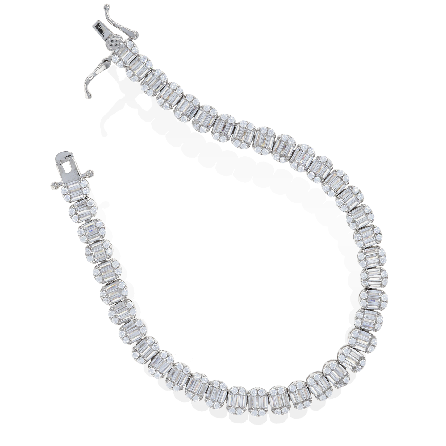 Oval Baguette Tennis Bracelet