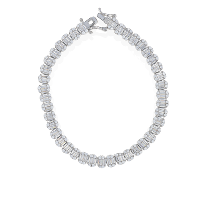 Oval Baguette Tennis Bracelet