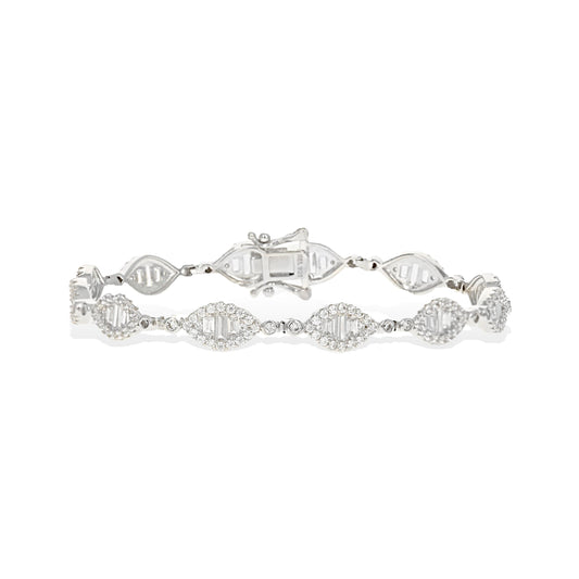 Marquise Halo Bracelet