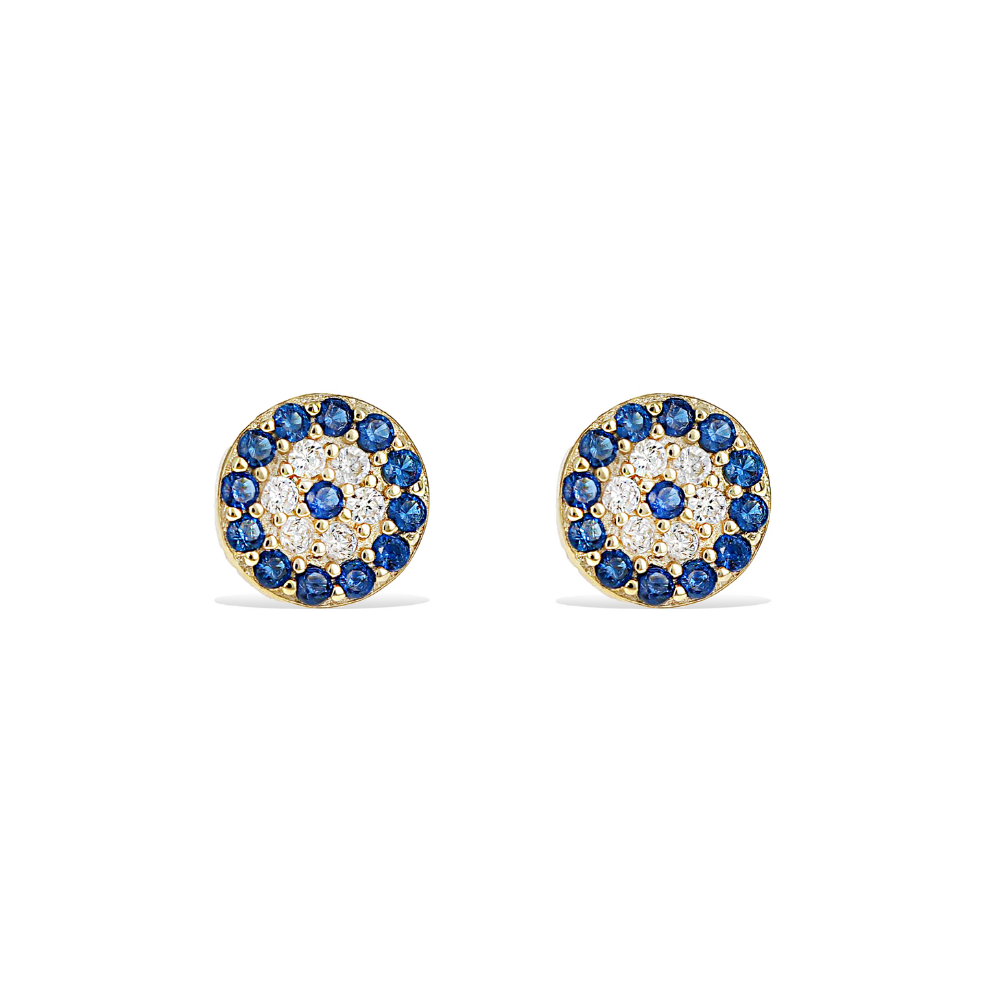 Evil Eye Disc Studs