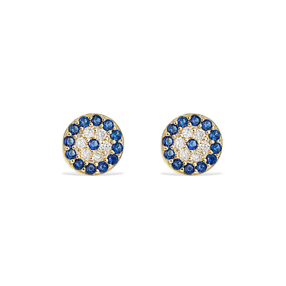 Evil Eye Disc Studs