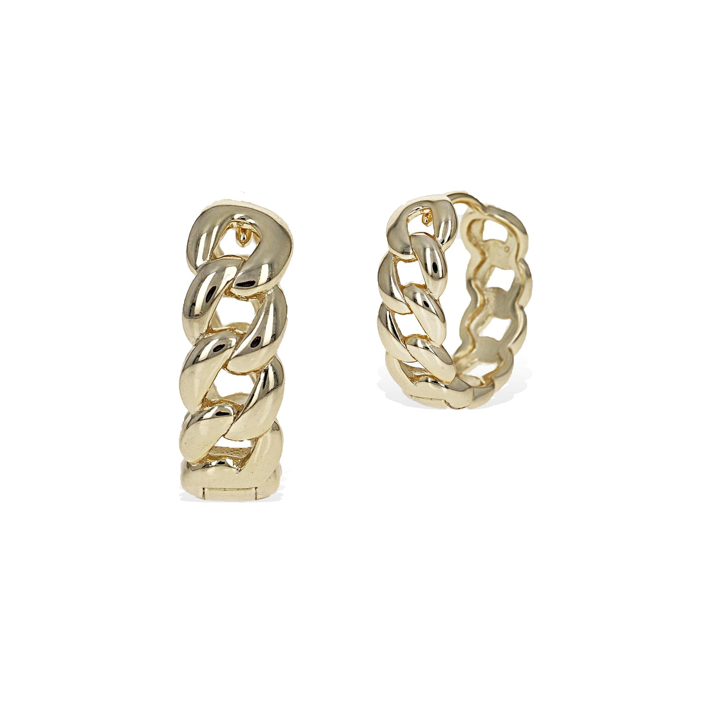 Chain Link Hoop Earrings