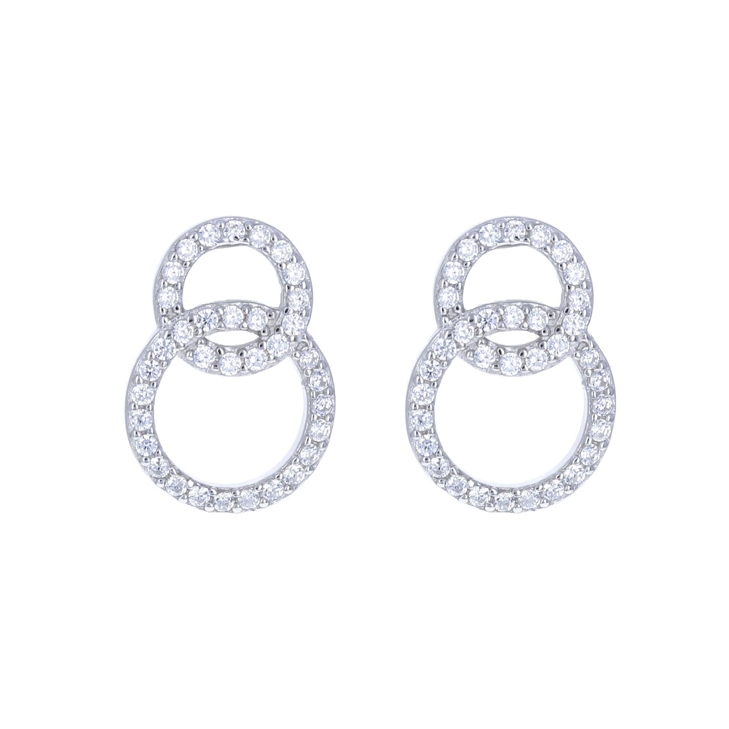 Double Interlocking Circle Studs