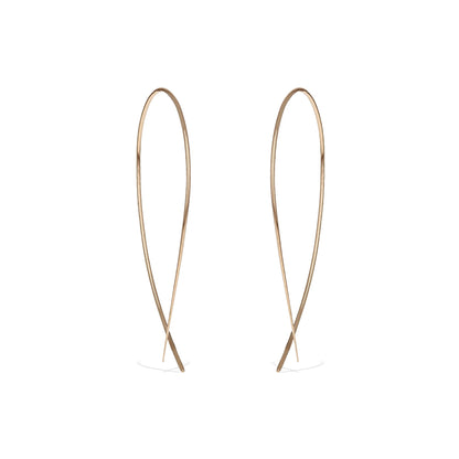 Threader Hoop Earrings