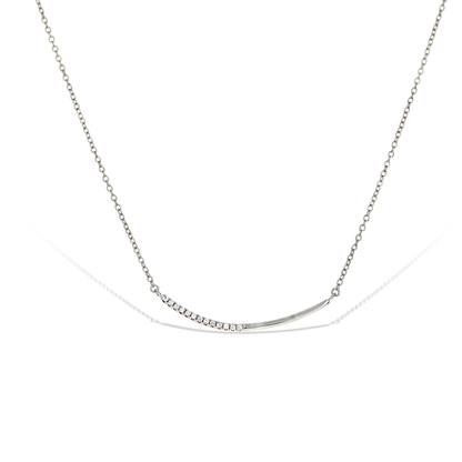 Half & Half Bar Necklace