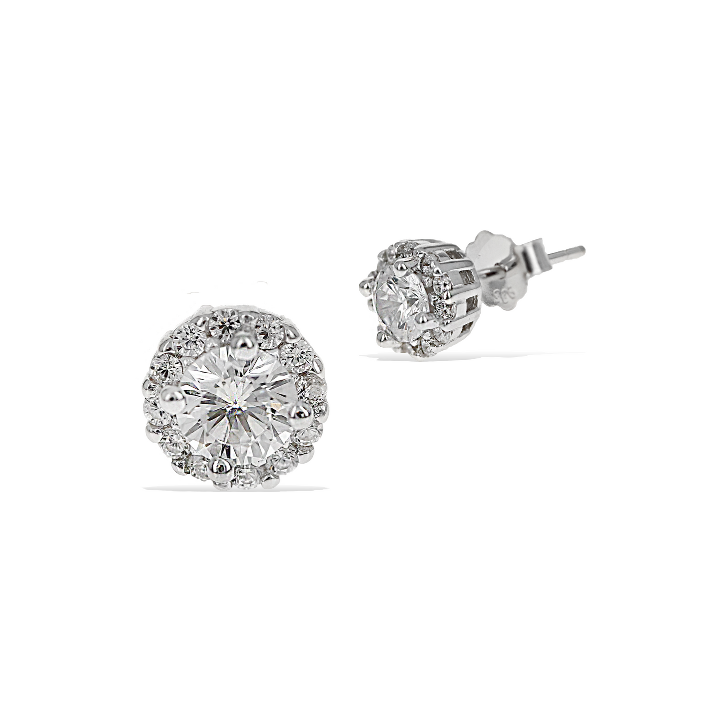 Petite Halo Stud Earrings