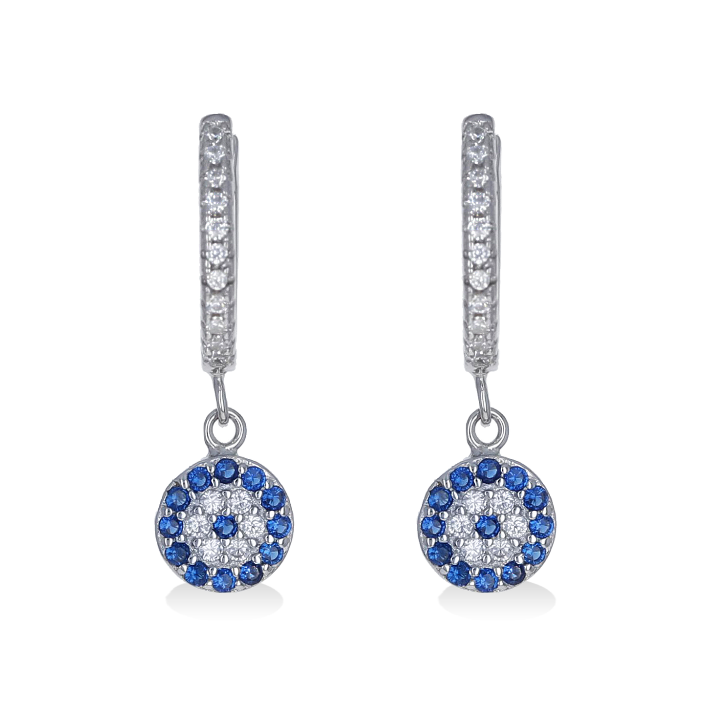 Petite Evil Eye Charm Earrings