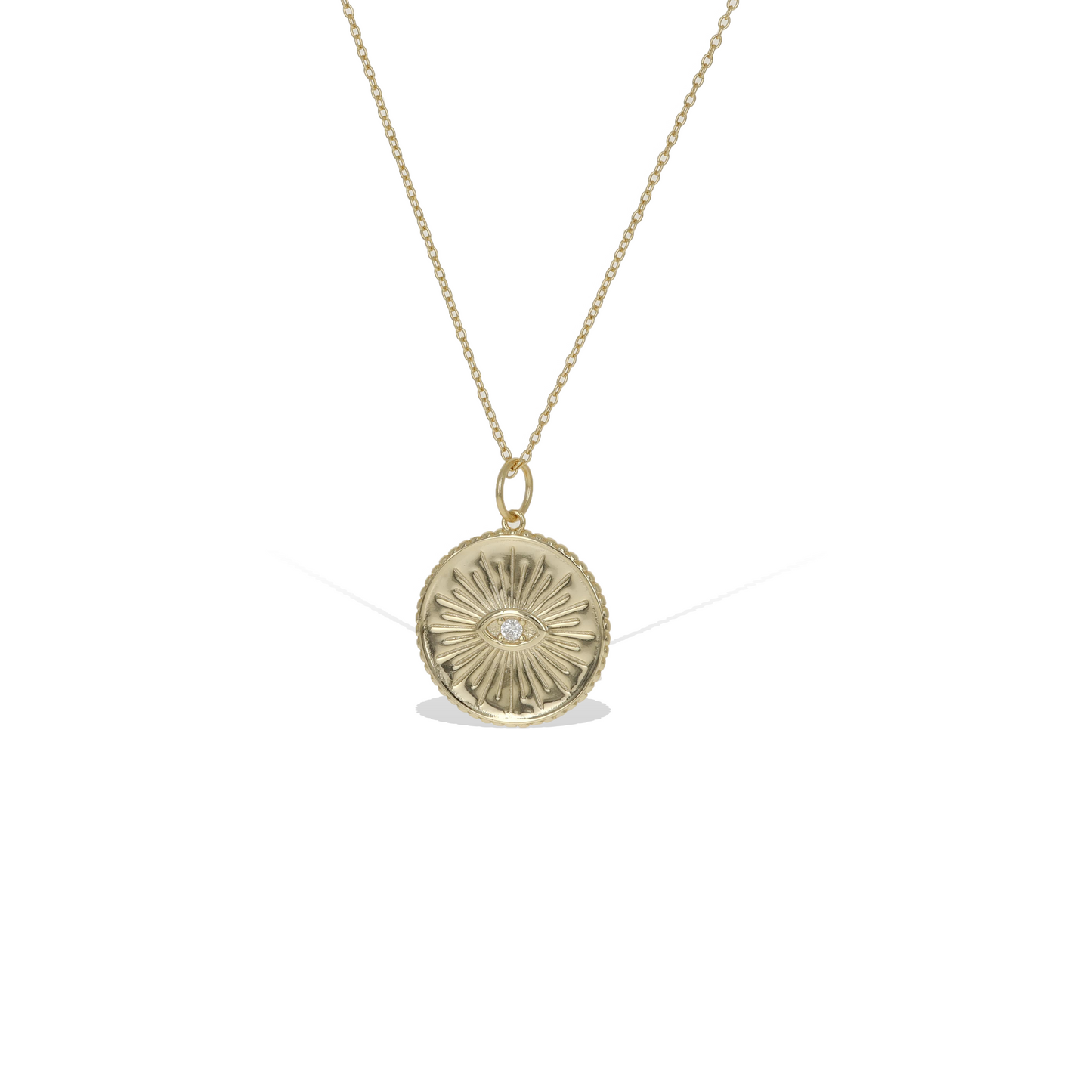 Wise Evil Eye Coin Necklace