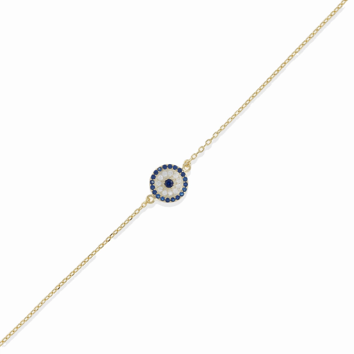 Evil Eye Disc Bracelet