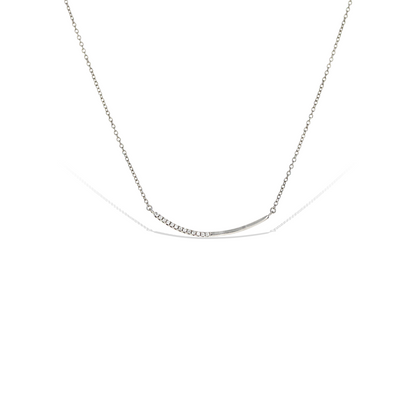 Half & Half Bar Necklace