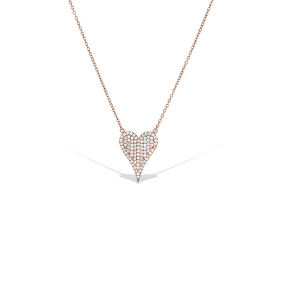 Large Pointed Heart Necklace