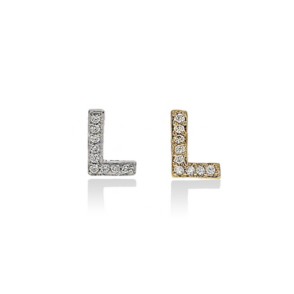 Individual Initial Stud Earrings