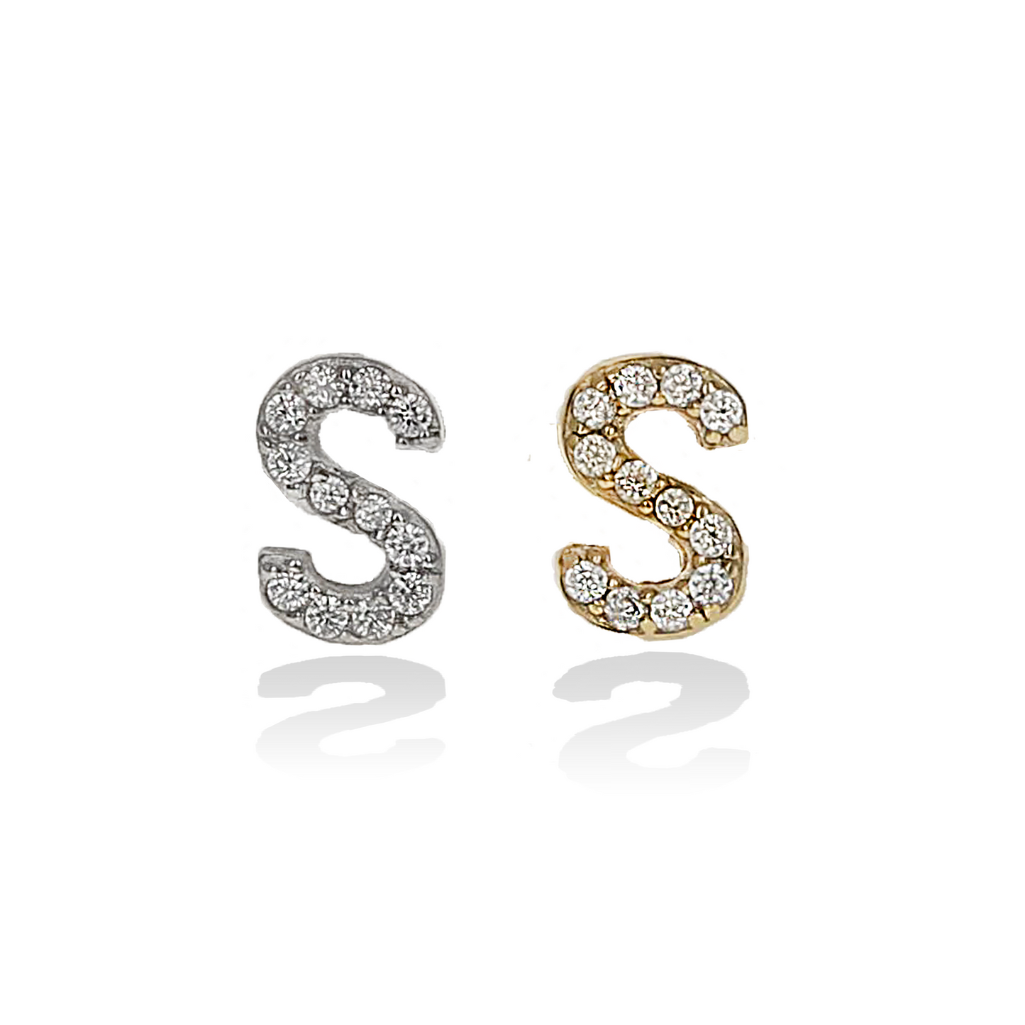 Individual Initial Stud Earrings