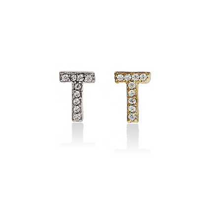 Individual Initial Stud Earrings