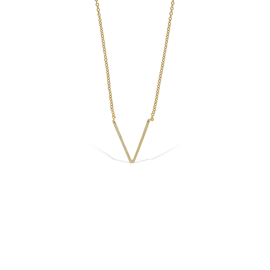 Letter V Necklace