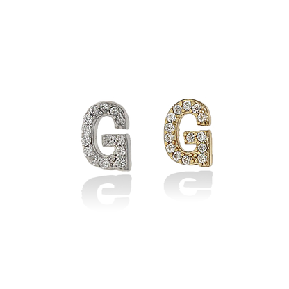 Individual Initial Stud Earrings