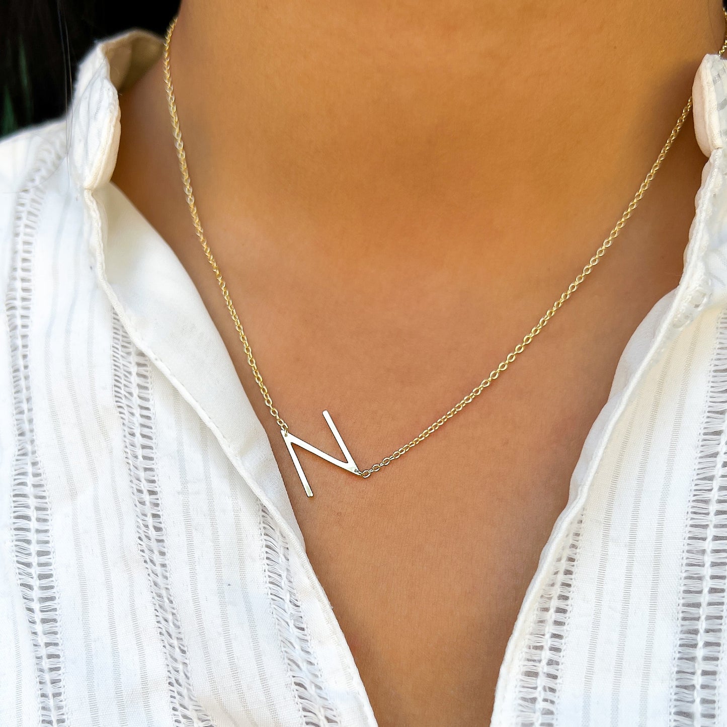 Letter N Necklace