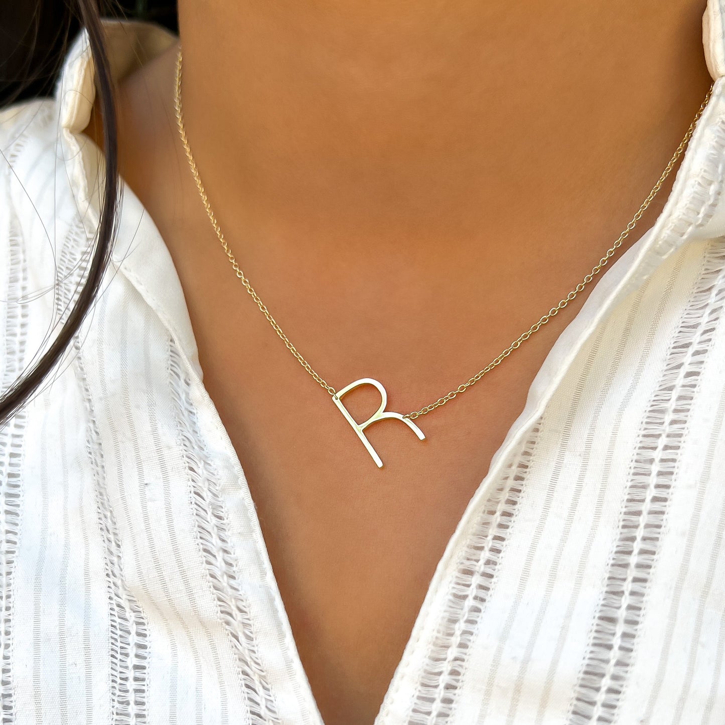 Letter R Necklace