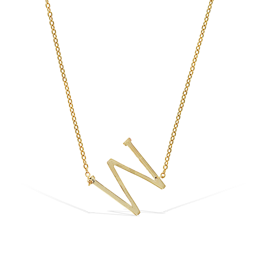 Letter W Necklace