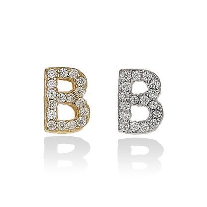 Individual Initial Stud Earrings