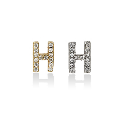 Individual Initial Stud Earrings