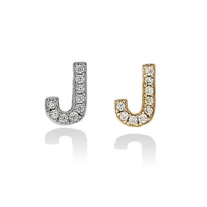 Individual Initial Stud Earrings