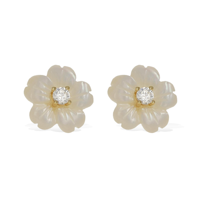 Pearl Flower Earrings