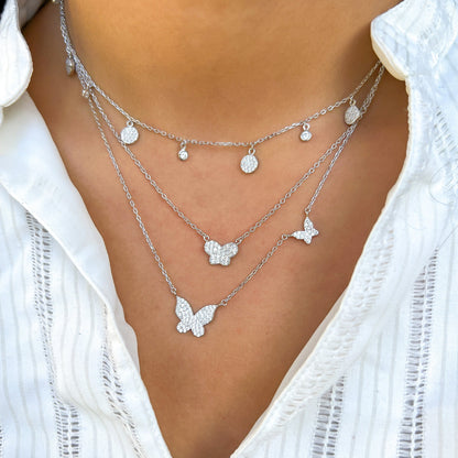 Sparkling Butterfly Necklace