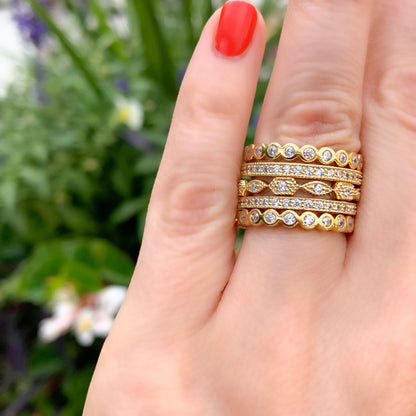 Gold Pave Ring