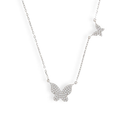 Double Butterfly Necklace