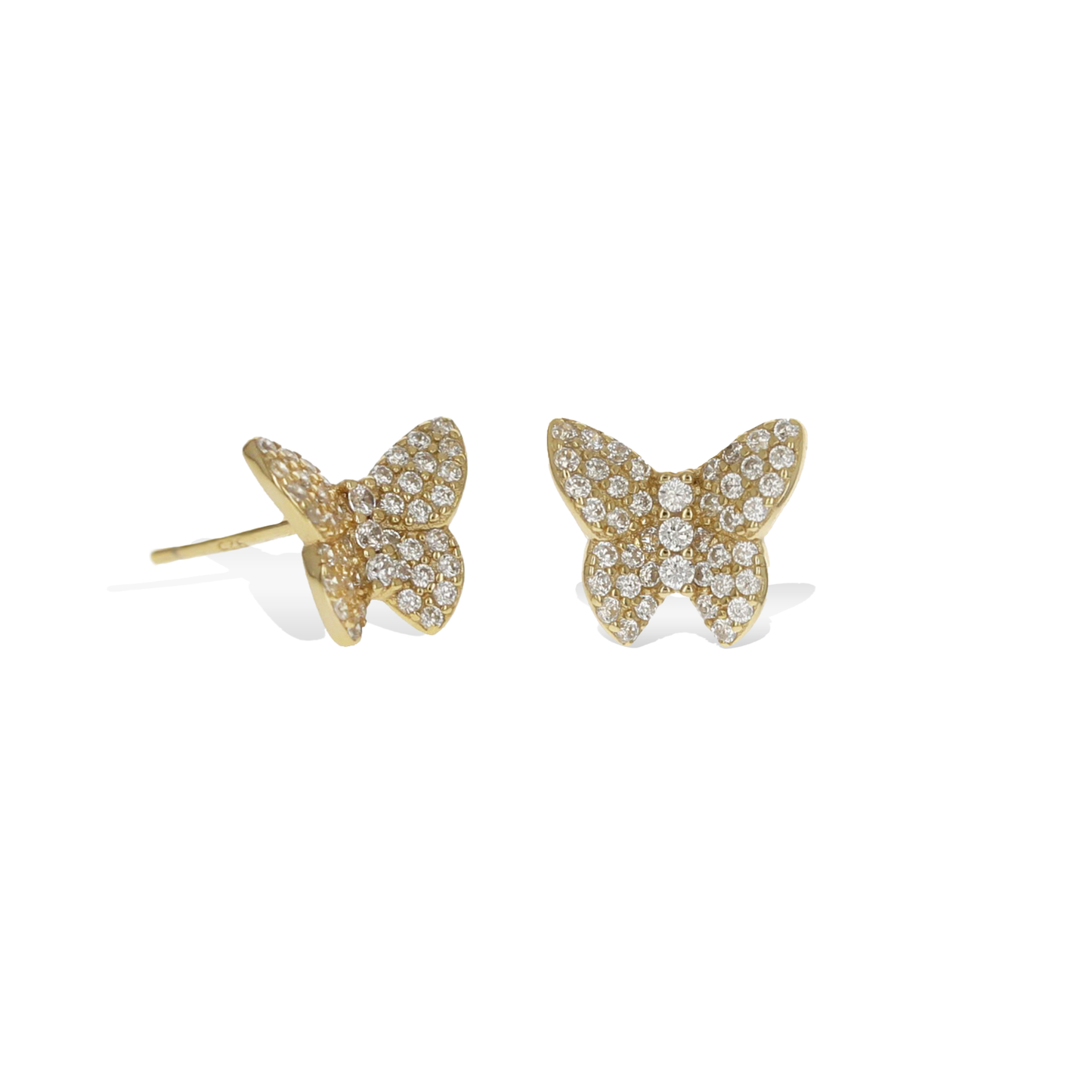 Fluttering Butterfly Stud Earrings
