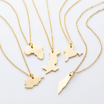 Country Map Necklace | ADORBETH