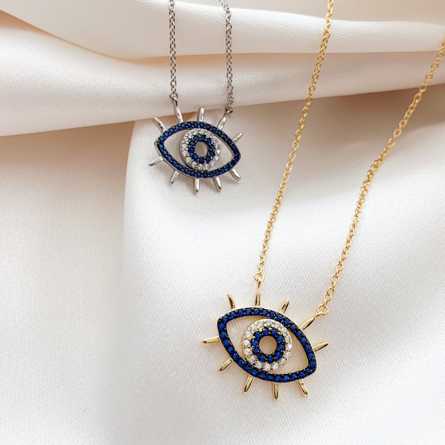 Wide Eyed Evil Eye Necklace