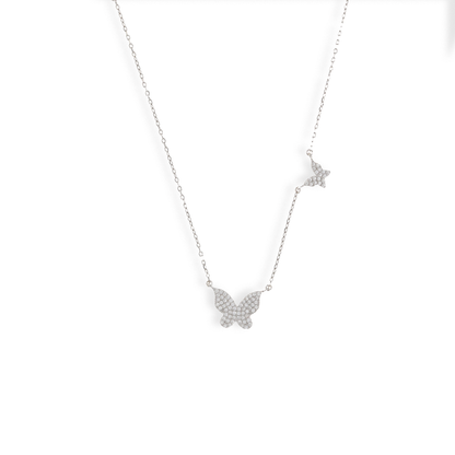 Double Butterfly Necklace