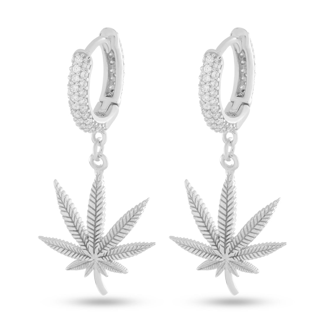 Cannabis Leaf Hanging Earrings