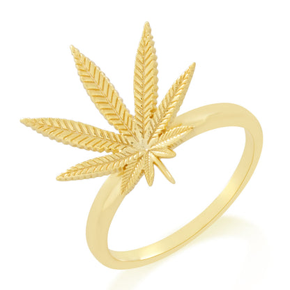 Cannabis Leaf Ring