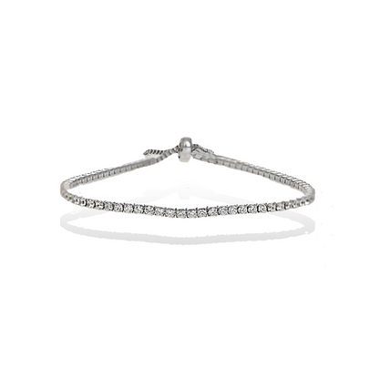 Thin Cz Tennis Bracelet