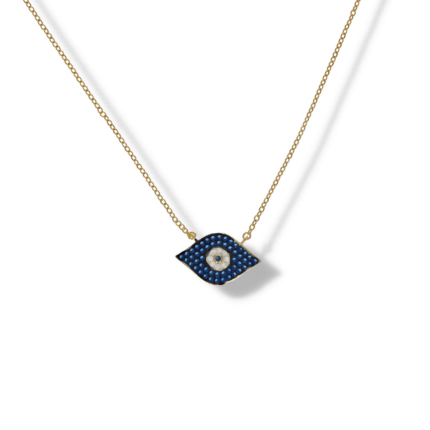 Navy Evil Eye Necklace