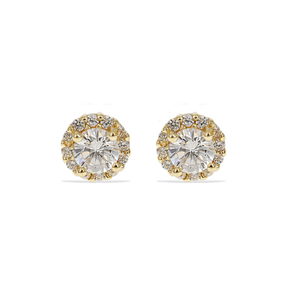 Petite Halo Stud Earrings