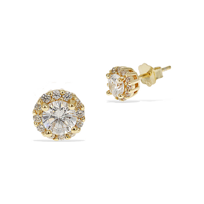 Petite Halo Stud Earrings