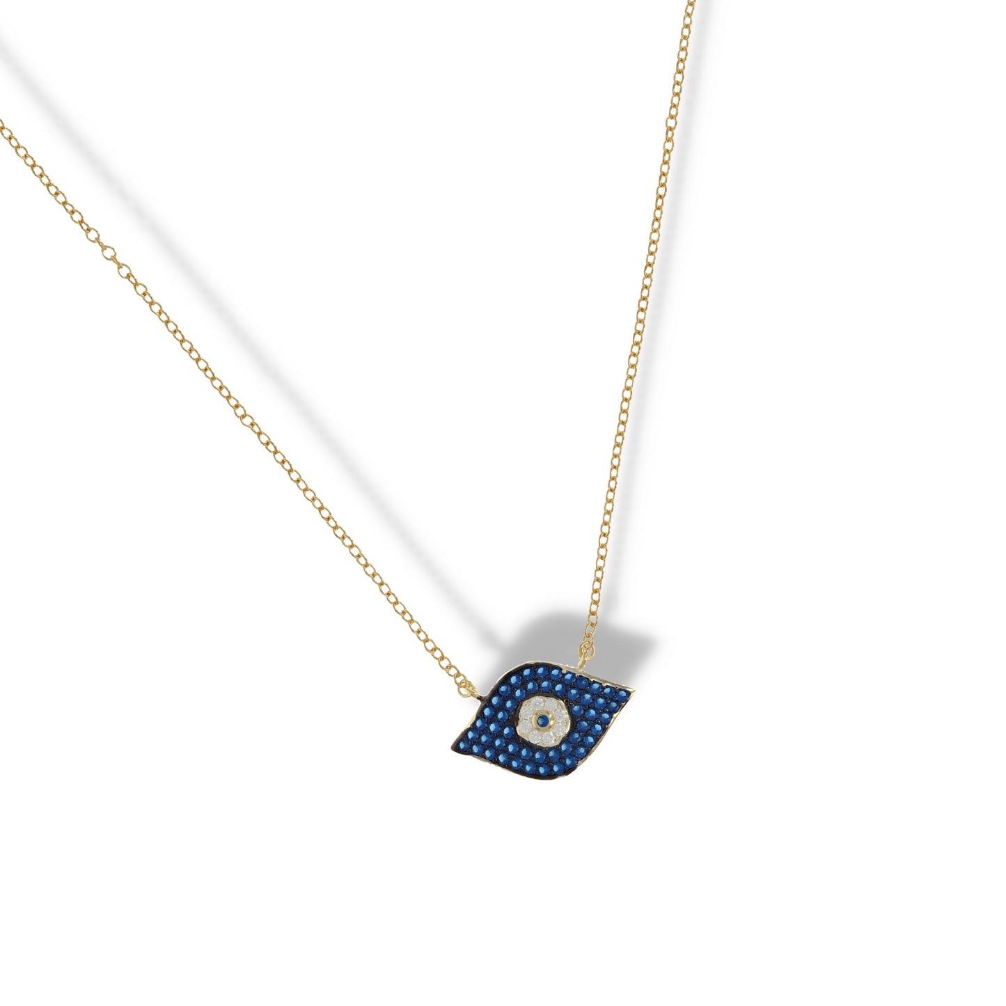 Navy Evil Eye Necklace