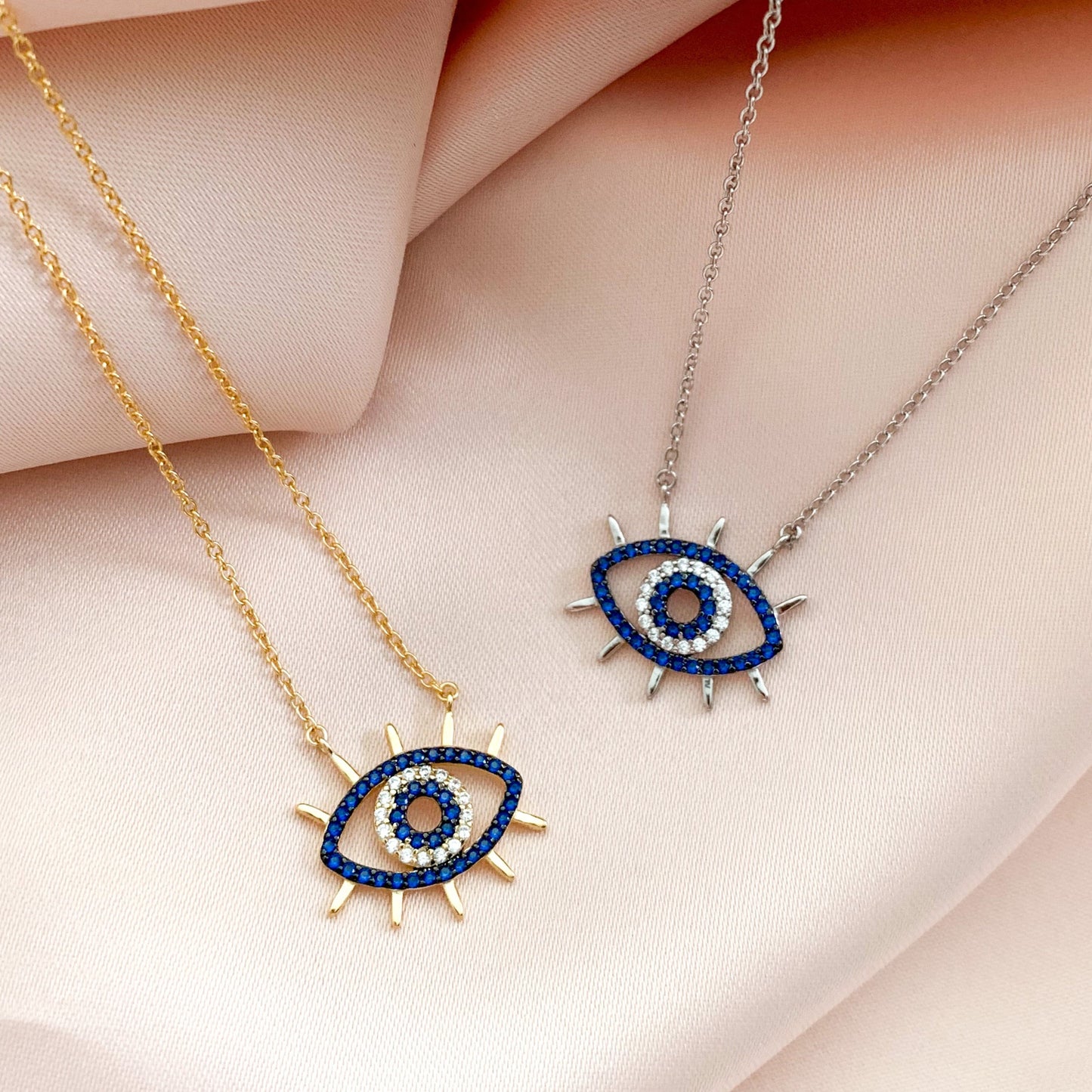 Wide Eyed Evil Eye Necklace