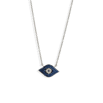 Navy Evil Eye Necklace