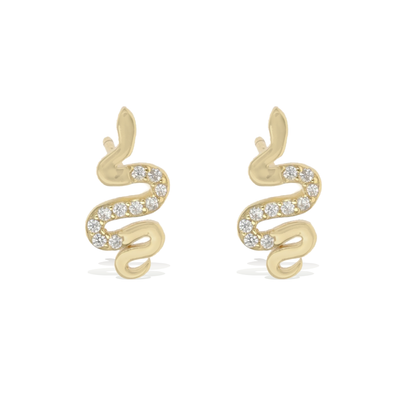 Slithering Snake Stud Earrings