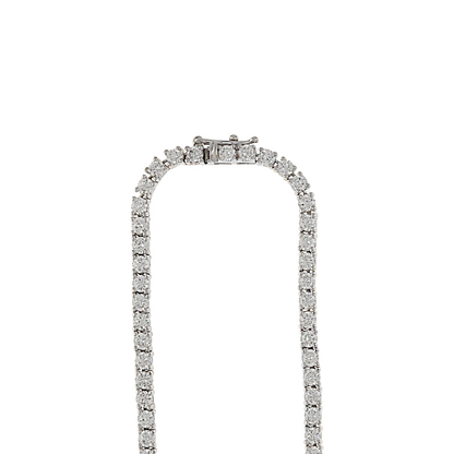 Graduated CZ Tennis Necklace