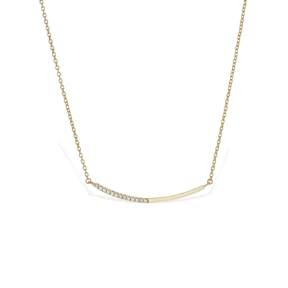 Half & Half Bar Necklace