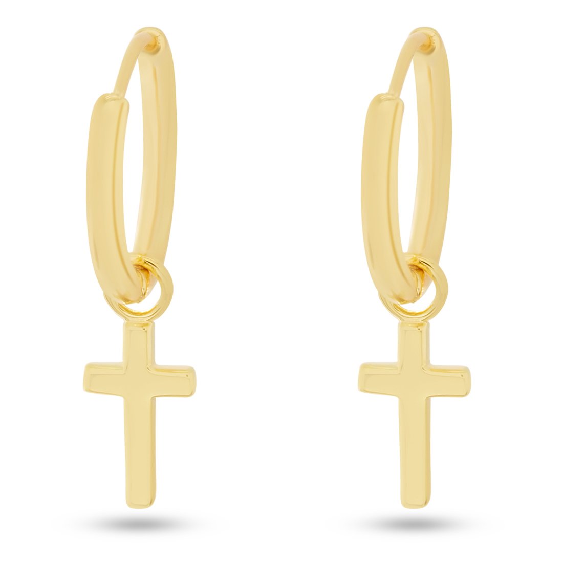 Hanging Cross Earrings